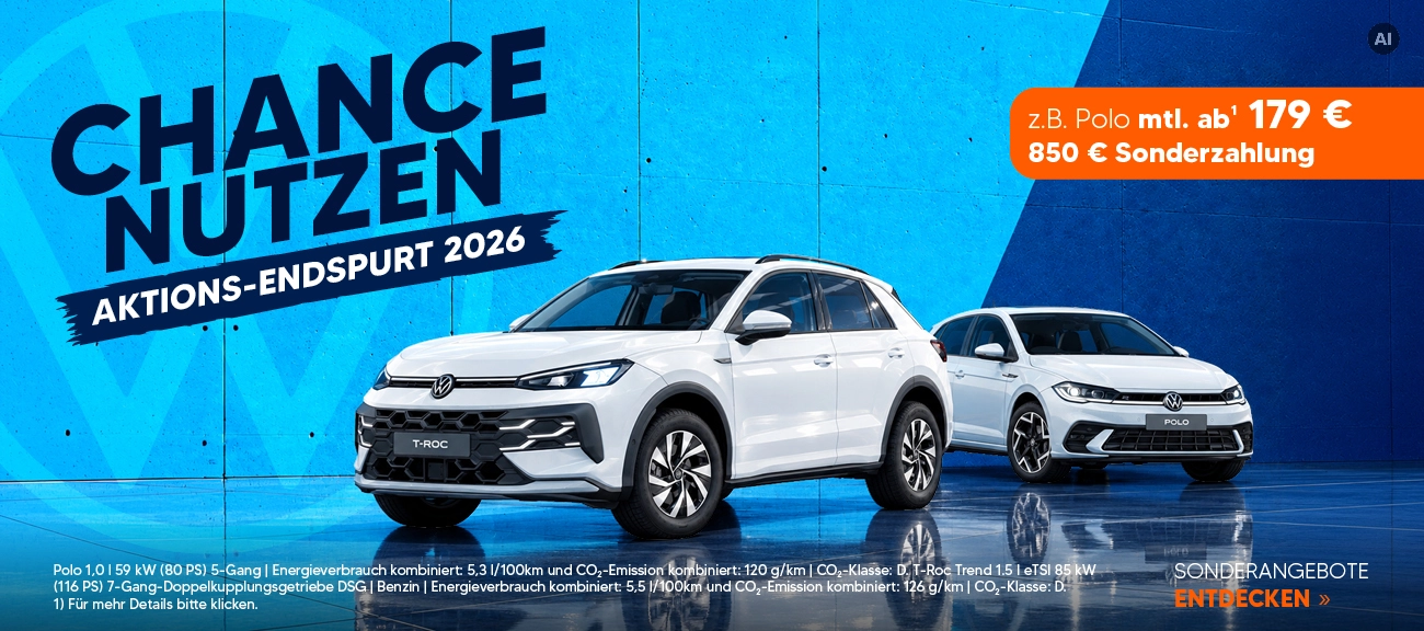 VW Sonderleasing Aktion