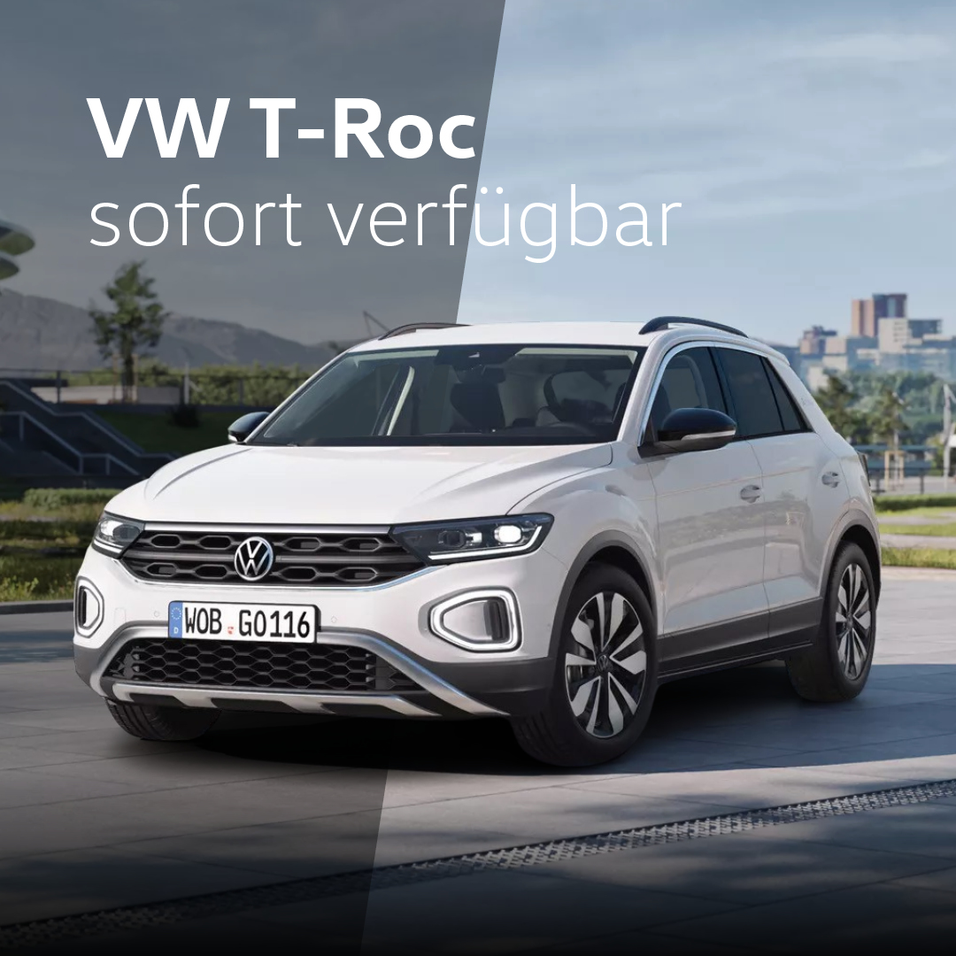 HEADER MOBILE T-Roc sofort verfügbarL