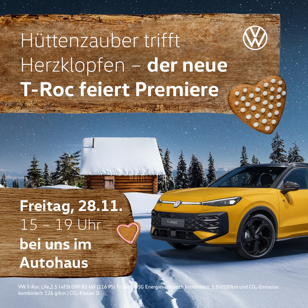 BEITRAG VW T-Roc Premiere Hüttenzauber
