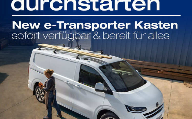  VW e-Transporter sofort verfügbar