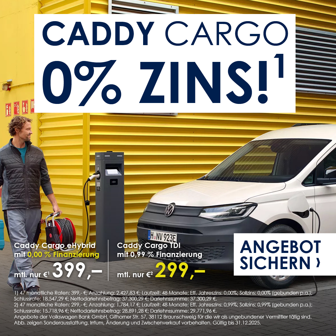 BEITRAGSBILD Caddy Cargo Finanzierung