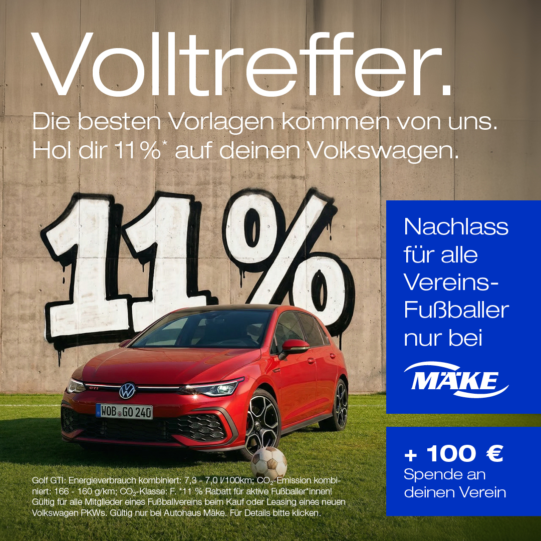 BEITRAG VW Neuwagen Fußball Rabatt