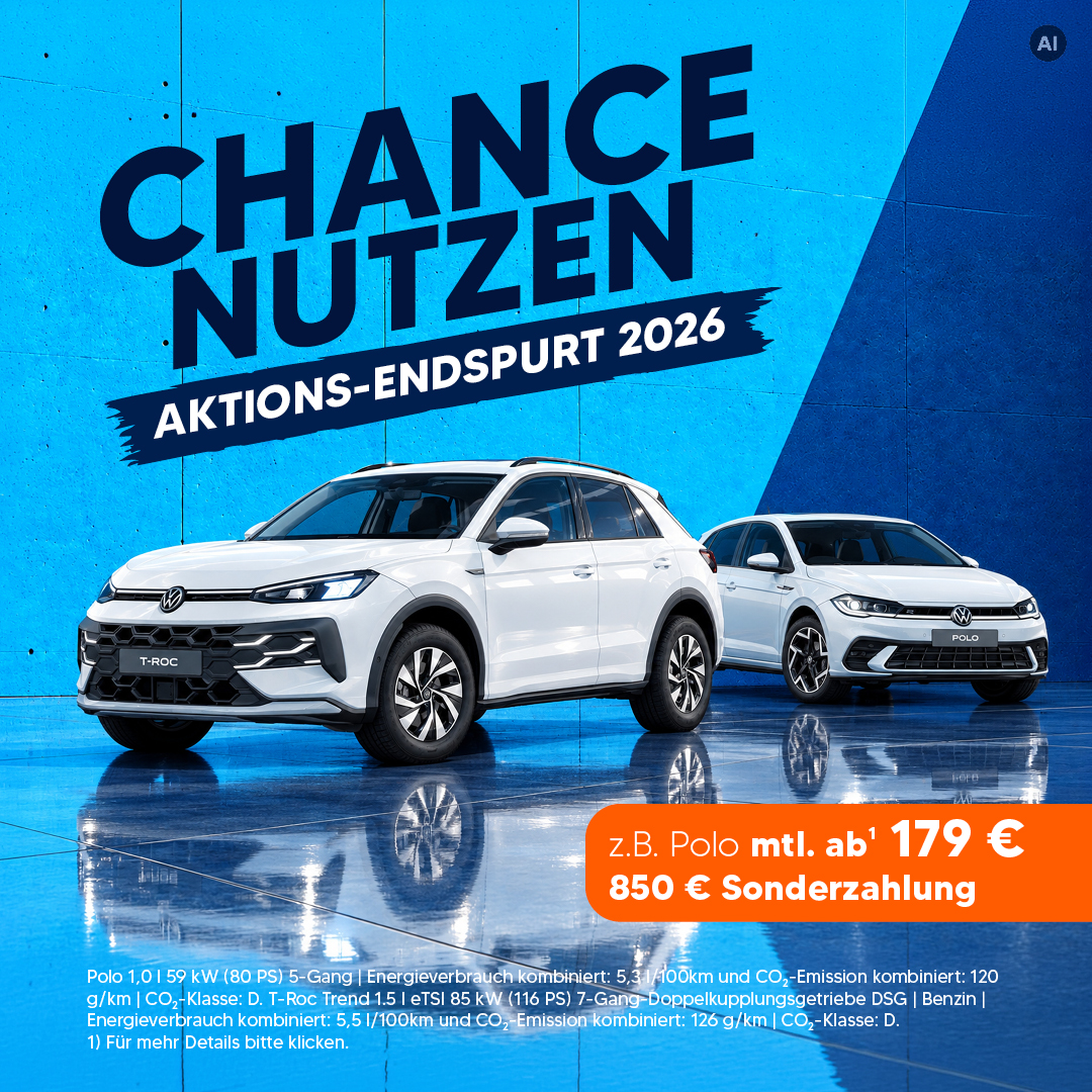 VW Sonderleasing Aktion